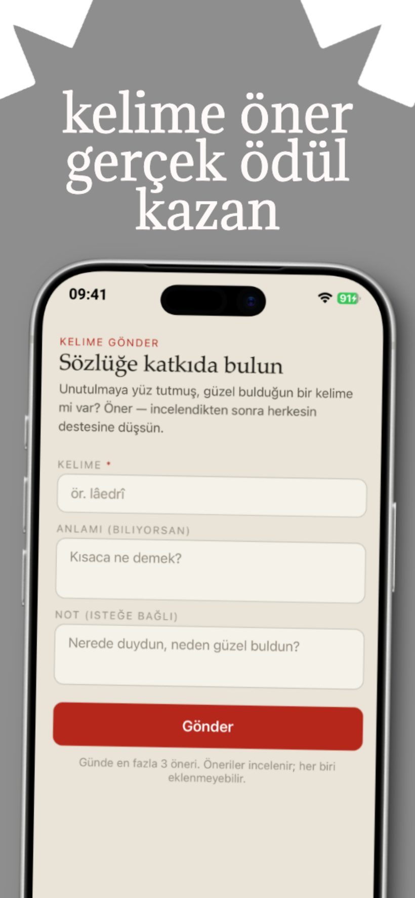 Lûgat — kelime öner, ödül kazan